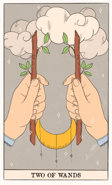 Двойка Жезли (Two of Wands) - Таро карта значение